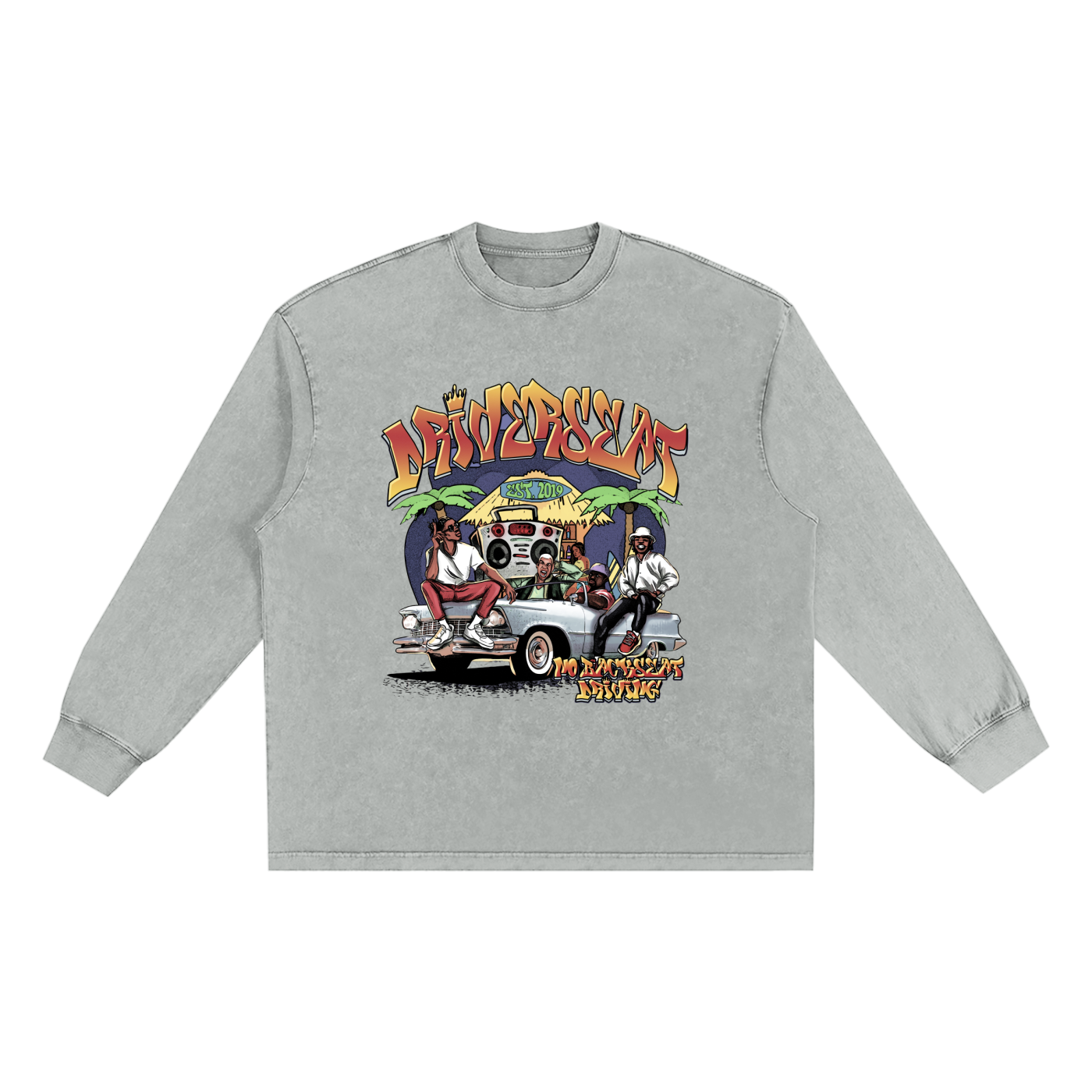 Vibez Washed Long Sleeve T-shirt