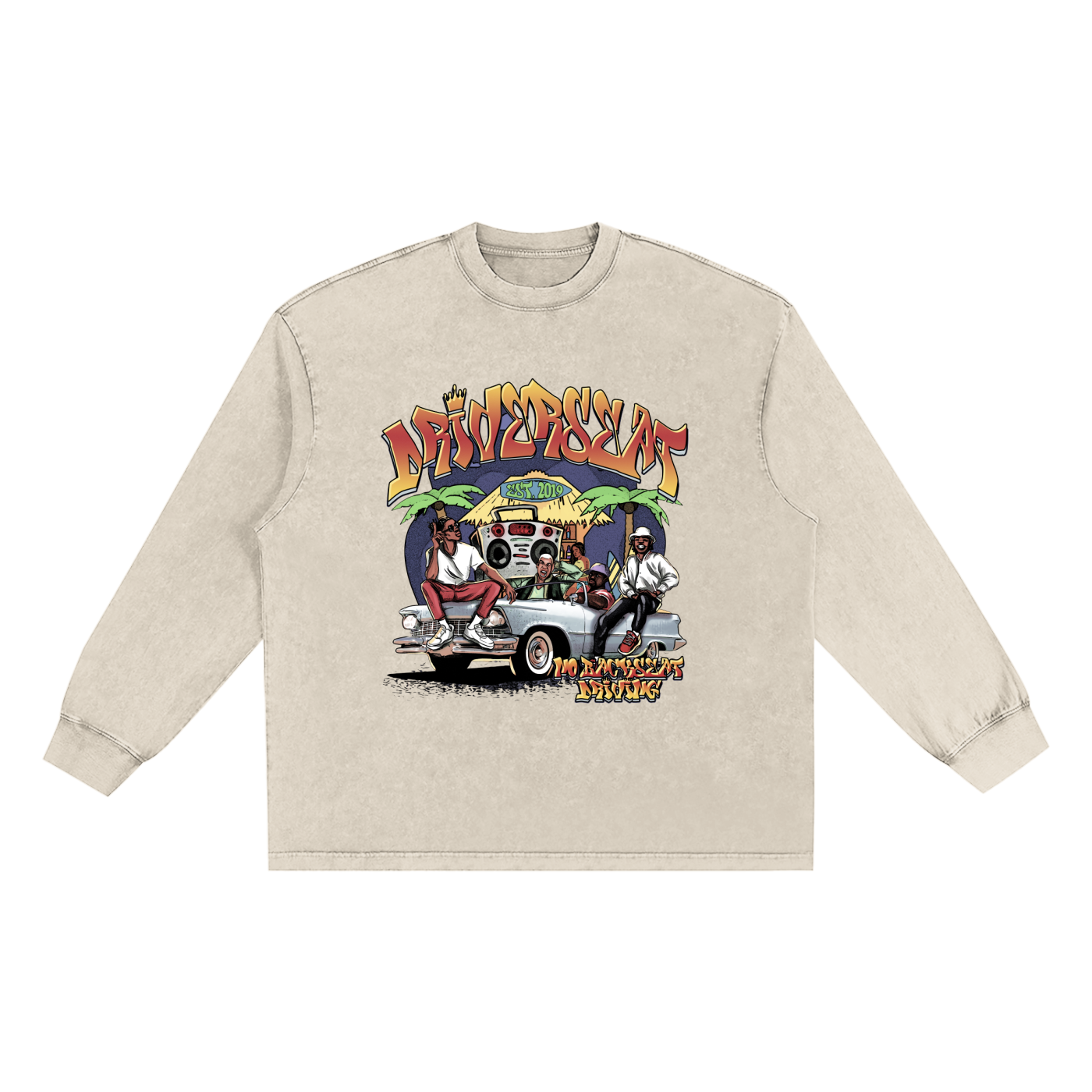 Vibez Washed Long Sleeve T-shirt