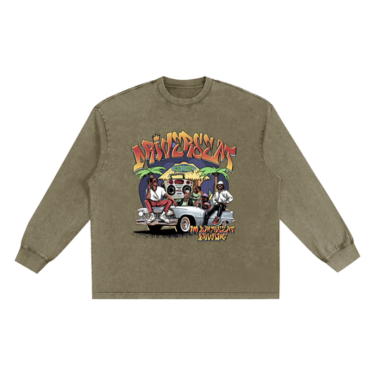 Vibez Washed Long Sleeve T-shirt