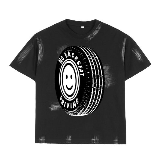 Hand Brushed Tire T-shirt