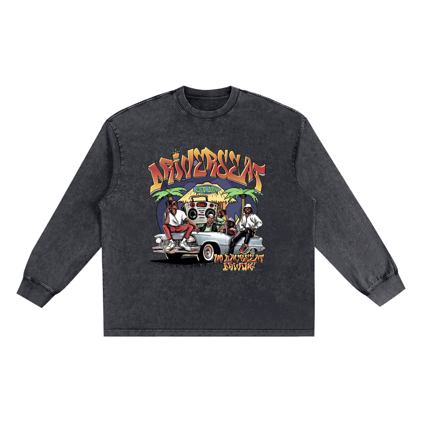 Vibez Washed Long Sleeve T-shirt