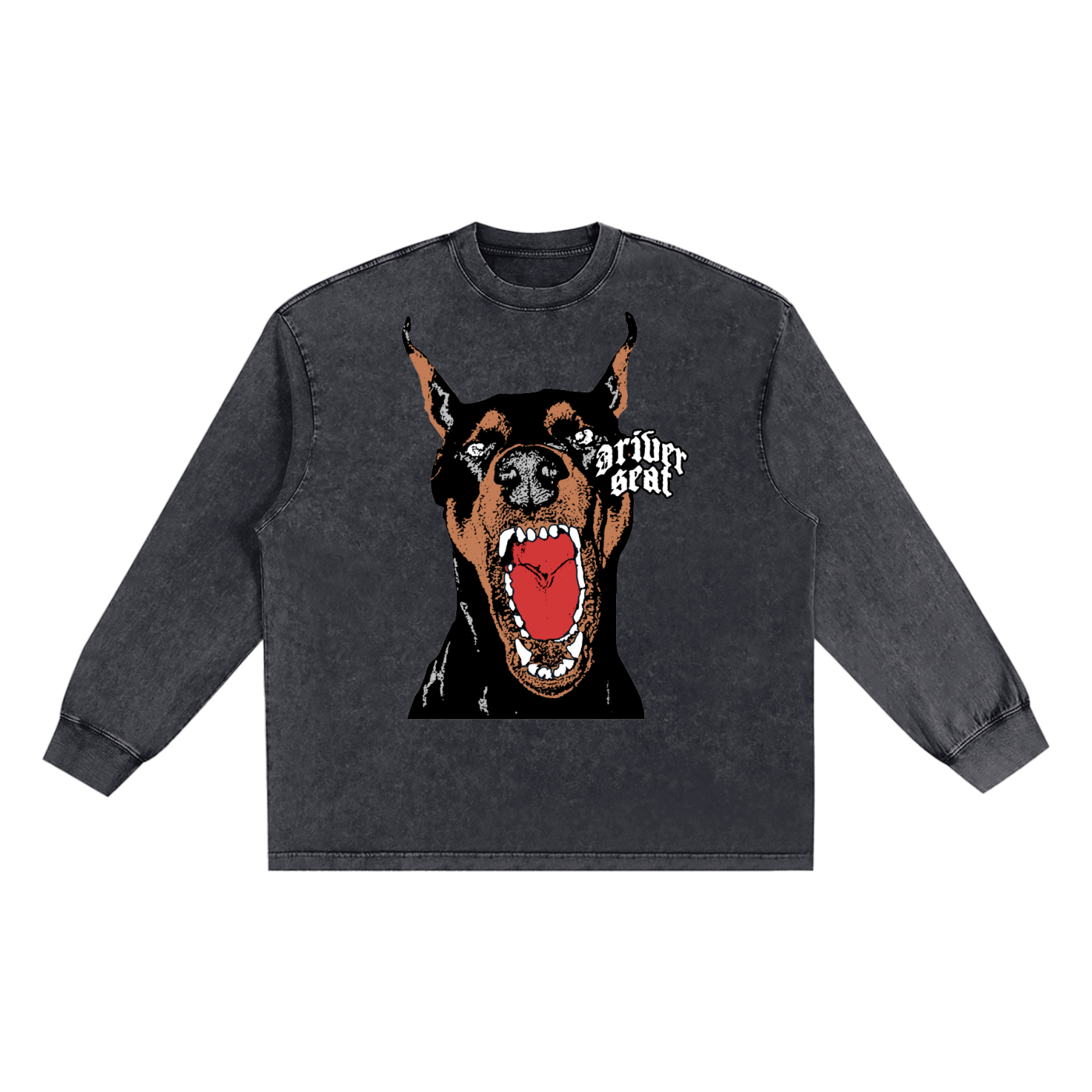 Doberman Washed Long Sleeve T-shirt