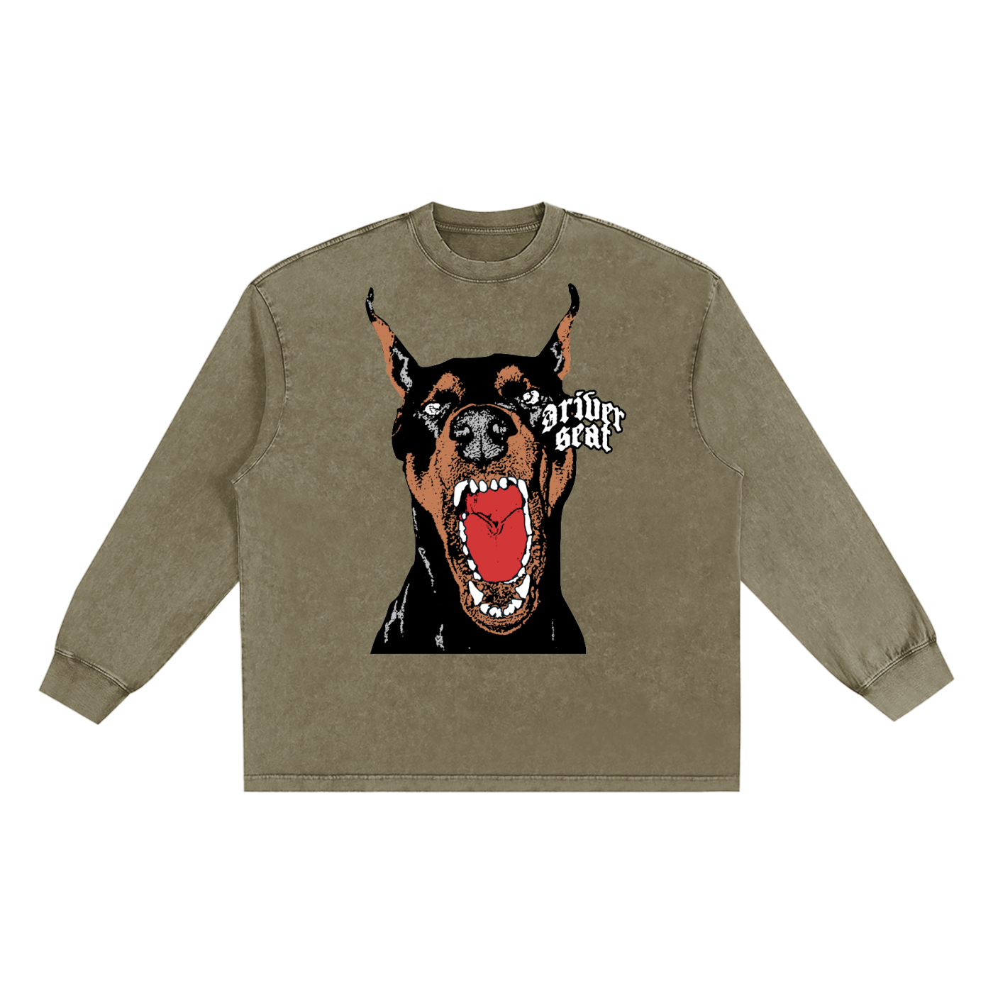 Doberman Washed Long Sleeve T-shirt